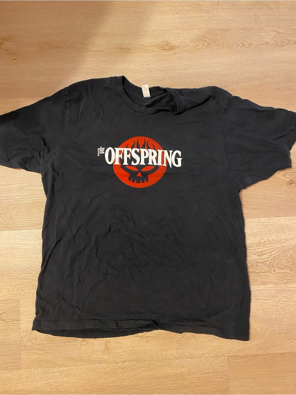 Anvil Black T-Shirt with Red Offspring Logo